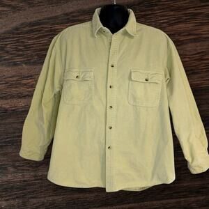Lemon & Soda Amsterdam Designer Corduroy Shirt Sz XL Ivory 100% Cotton Luxurious